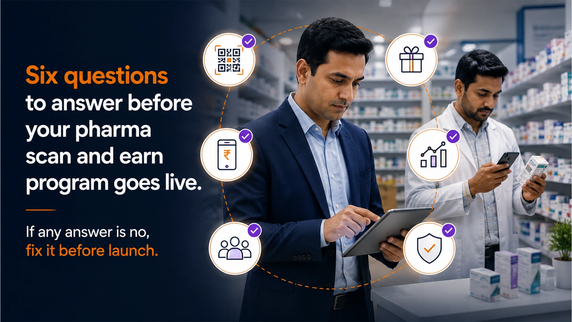 Six Questions to Answer Before Your Scan and Earn Chemist Loyalty Program Goes Live in India Six pre-launch questions for scan and earn chemist loyalty program India — if any answer is no fix it before launch