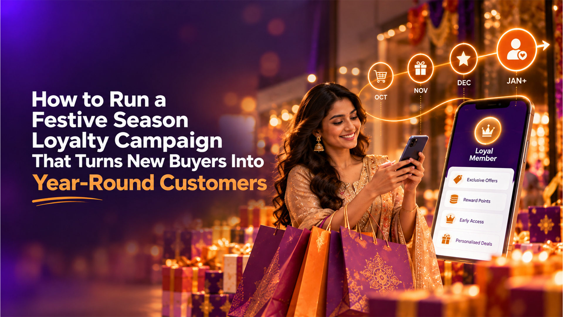Festive Season Loyalty Campaign India Festive season loyalty campaign India — turning new Diwali buyers into year-round loyal members through reward points, early access and personalised deals